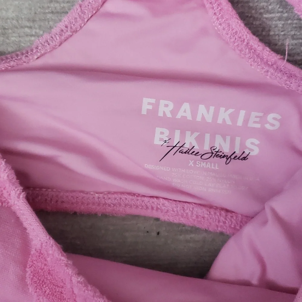 Frankies Bikinis pink swimsuit size xs